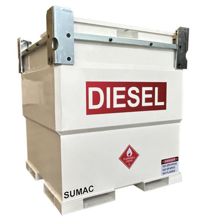 What is the material of a gasoline transfer tank