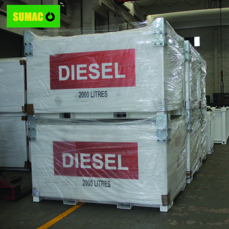 What risks exist when using waste diesel tank
