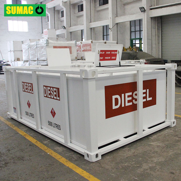 Can waste diesel tank resist impact