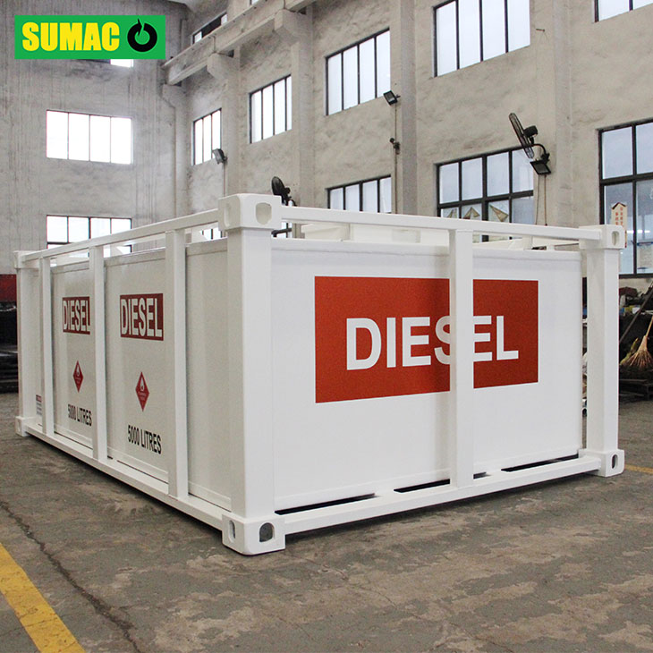 What precautions for waste diesel tank operation