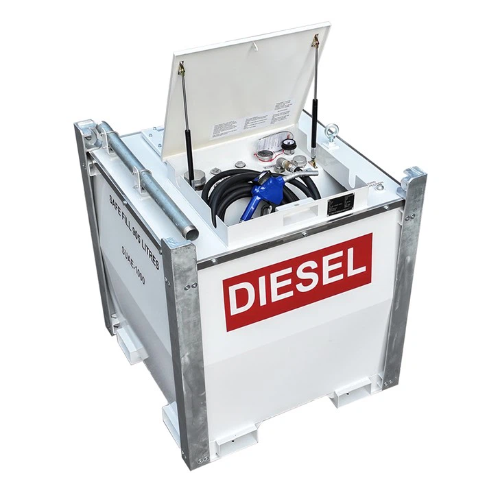 How does the portable diesel fuel storage tank achieve convenient transportation