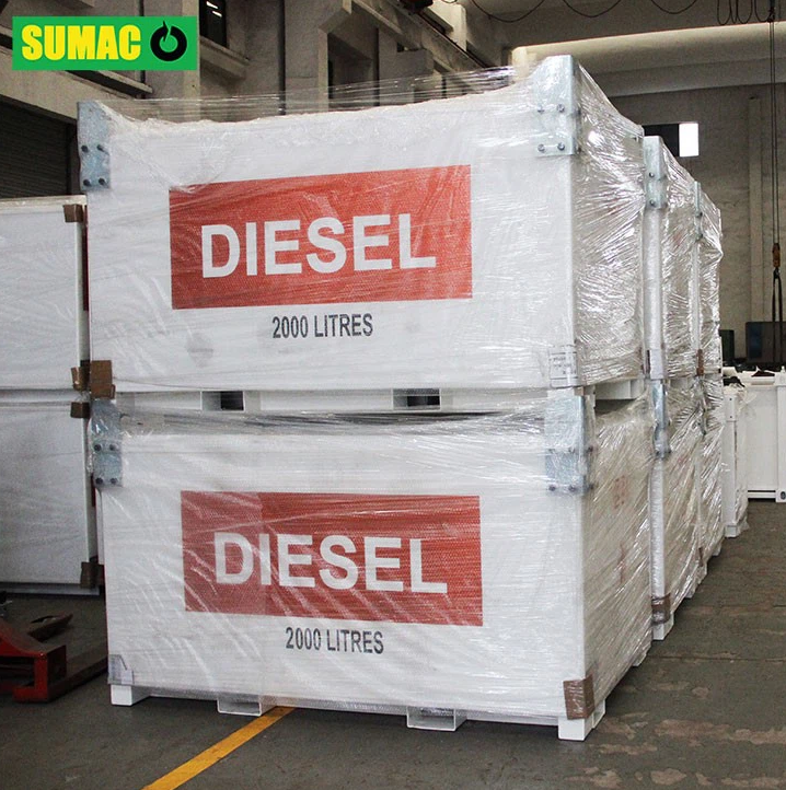 Which places are suitable for storing portable diesel tanks