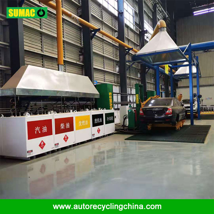 How is the sewage system of gasoline transfer tank