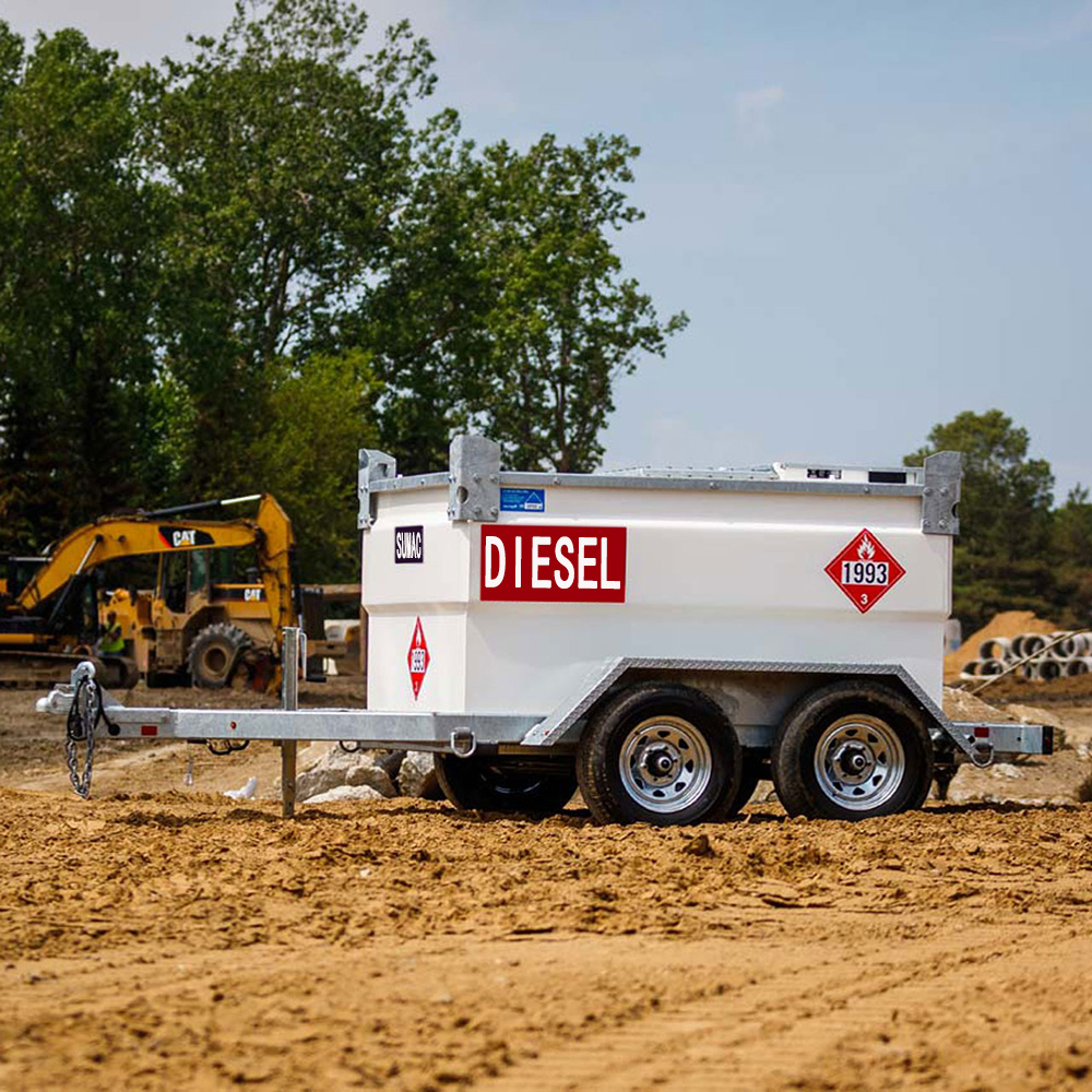 What are the different ways to move a mobile diesel tank