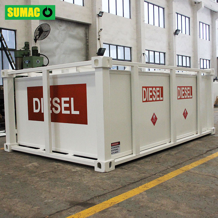 How does a steel diesel fuel storage tank ensure fuel safety in extreme weather