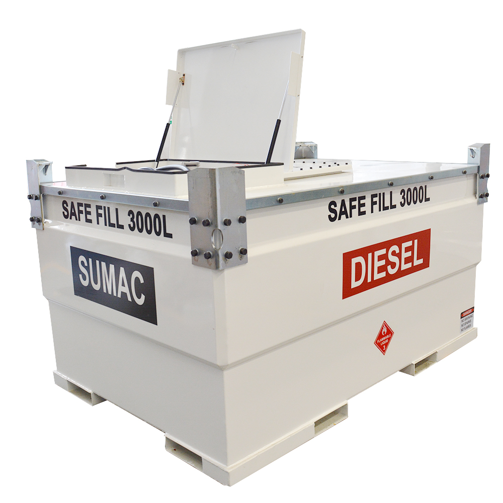 What surface is required for placing a fuel cube tank