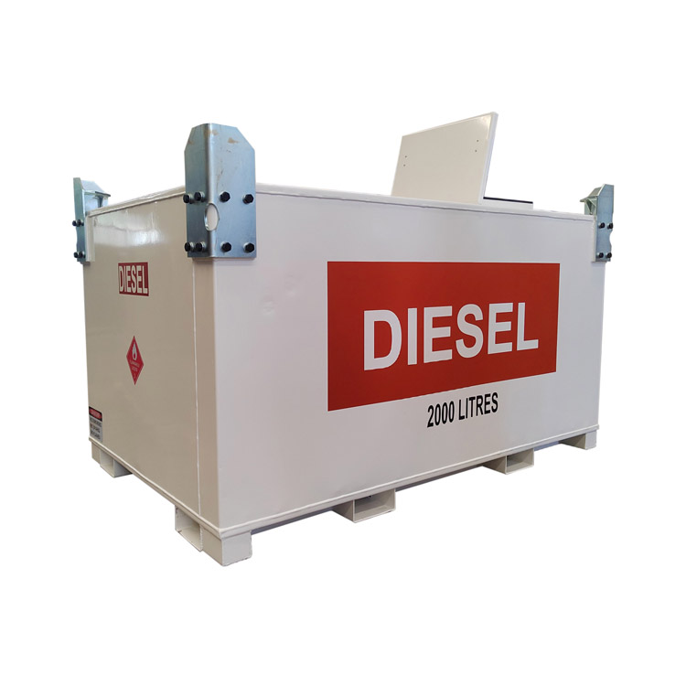 What corrosion resistance does a diesel storage tank provide