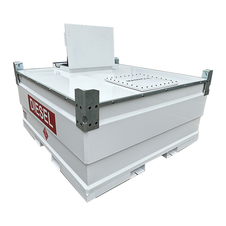 What safety features does a self bunded diesel fuel storage tank have