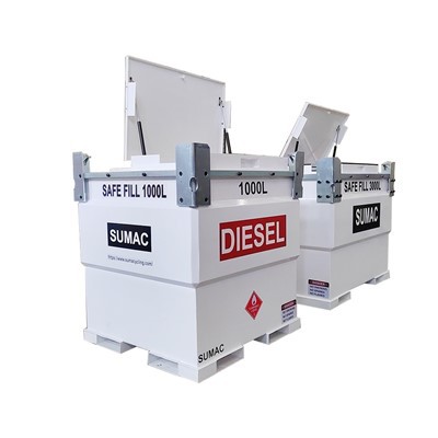 Fuel Tank With Pump Mini Gasoline Station Mobile Petrol Pump Machine Portable Diesel Pump Station